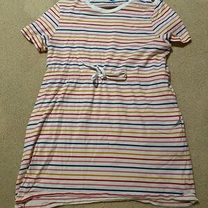 Draper James Multicolor Striped Kids Dress